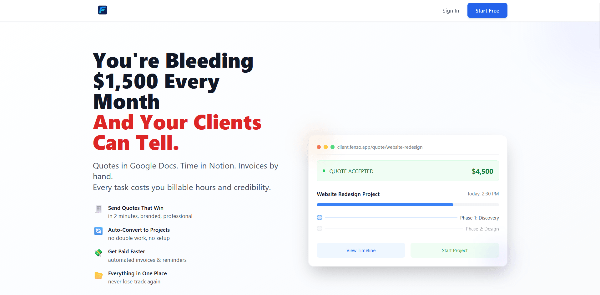 Fenzo - Business Management Platform screenshot 1